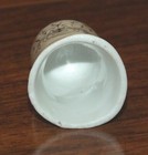 Unbranded Love Dove Birds Small White Ceramic Collectible Souvenir Thimble 
