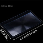 50 Pieces 3x Plastic Reading Magnifier Credit Card Size Magnifying Lens Portable