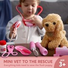 Doctor Kit For Girls  22 Pcs Veterinarian Playset For Kids  Vet Kit With Dog    