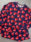 Mens Size 2xl Blue Heart Print Family Matching Pajama Set