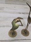 Vintage 70-80 s Pair Mcm Brass Cranes Egrets Herons Figurines 8    5 