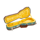 Crossrock Master Series Soprano Ukulele Case For 21   Long Neck   Malachite Blue