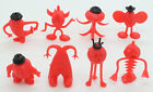 Kellogg s Kelloggs R l Cereal Toy Crater Critters 8 Different Red Italian Rare