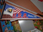 Usa 1996 Summer Olympics Pennant Full Size  Eagle New Vintage 90 s Atlanta Ga