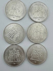 Hercules 50 Francs France Set 6 Coin 1974-1980