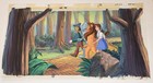 The Wizard Of Oz Huge Production Cel   Master Setup Hand Painted Pan Background
