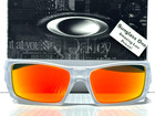 New Oakley Gascan Matte Clear Polarized Galaxy Ruby Mirror Lens Sunglass 9014