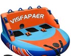 Towable Tube For Boating 1-3 Person  Pull Boat Upgraded Orange   Blue   No Rope