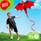 Dragon Kite 55 x46  Large Easy Fly Single Line Kids Adults Beach Toy - Us