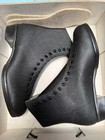 Nos Riedell Boots Black Textured 110 B Roller Skate Boot Size 8