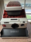 Vintage Polaroid Sx-70 Land Camera  Model 2 Instant Film Red Snakeskin Texture