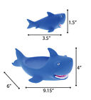 Dollibu Family Animal Bath Squirters 4 Pc Water Floating Toys Set - Blue Shark