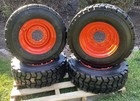 4-10-16 5 Sks-4 Lifemaster Style Skid Steer Tires rims For Bobcat-10x16 5-12ply