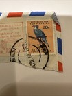 1963 Stamped Partial Air Mail Cover South Africa To Massachusetts