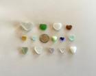 Genuine Beach Sea Glass Perfectly Heart-shaped Beautiful Colors Surf-tumbled