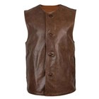 Men s Genuine Leather Ww1 British Army Repro Jerkin Vintage Military Waistcoat