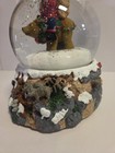 Large Snow Globe With Electronic Music Box And Swirling Snow Features Santa