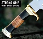 18  Hand Forged Hunting Crocodile Dundee High Polish Survival Bowie Knife sheath