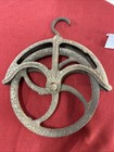 Antique Cast Iron Pulley Farm Equipment  well  Loft  barn Pulley  12    18-1900   s