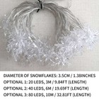 Christmas Snowflake Led String Lights Fairy Light For Xmas Tree Window Decor