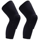  Knee Pads Compression Pads Long Leg Sleeve Collision Avoidance Medium Black
