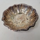 Vintage English Silver Mfg Corp Mmrs Silver Plated Scallop Bowl 6 5  Made In Usa