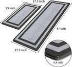 Kitchen Mat  2 Pcs  Cushioned Anti-fatigue Non-skid Waterproof Rugs standing Mat