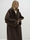 The Row Women s Wool Autumn Winter Loose Warm Hooded Coat Jacket