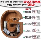 Alphabet Money Bank With Initial  g  9 Inch Tall