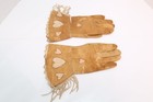 Native American Antique Beaded Gloves Gauntlets Plains Indian Hearts 12 