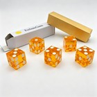 19mm 0 748 Precision Casino Craps Dice Set 5pcs  Hand Engraved Flat Plain Pip   