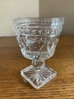 Set Of 4 Colony Park Lane Clear 4  Liquor Cocktail Cordial Glasses  Square Base