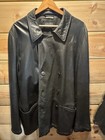 Giorgio Armani Black Label  Black Leather Jacket  Vintage 1996