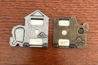 Set Of 2 Amc Brass   Pewter Mini Frames  Dog   Mouse  U s a  