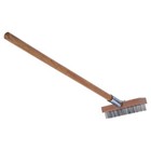 Carlisle 36372500 Oven Grill Brush   Scraper With 30  Handle - Natural New