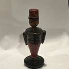 Antique Hand Painted Hand Carved Wooden 3    Hungary Hungarian Soldier  Toy
