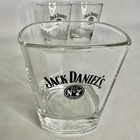 Jack Daniel s Old No  7 Shot Glasses Set Of 3 Clear Glass Whiskey Barware New