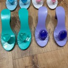 Kids Princess Dress Up Play Shoes Set 4 Pairs Multicolor Plastic Toy Heels