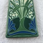 Motawi Tile Works Art Tile    4    X 12      Blue Flowers    Signed