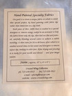 28ct Linen Hand Painted Storm Crossed Wing Collection Specialty Fabrics 12x13 5 