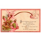 1884 Temperance Movement Abolitionist Alcohol Victorian Era Trade Card E S Grant