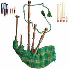 Brand New Scottish Great Highland Bagpipe Natural Plain   Silver Mounts