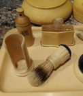Vtg Ivory Pyralin Celluloid Art Deco 16 Piece Vanity Dresser Set Perfume   Tray 