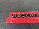  bp370 Snap-on Tools 110tmdy Usa 10pc 1 4  Drive Sae Shallow 12pt Socket Set