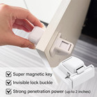 12 Pack Magnetic Cabinet Locks Baby Proofing - Child Safety Cabinet Latch Locks