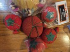  Lot Of Sewing  Wooden Thread Spools needles kits 