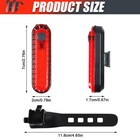 5 Led Usb Rechargeable Bike Tail Light Bicycle Safety Cycling Warning Rear Lamp