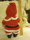 Rushton Co Santa Claus Plush Coca Cola Rubber Face Black Boots Vintage