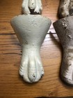     d Set 1 - 4 Antique Victorian Cast Iron Ball Eagle Claw Bath Tub Feet Vintage