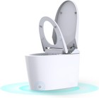 Smart Toilet Tankless With Bidet Heated Seat Foot Sensor Dual Flush Led Night